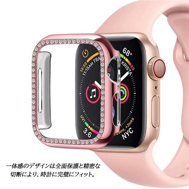 Apple Watch SE 9 カバー アップルウォッチ 8 7 45mm ケース カバー キラキラ 44mm 40mm 38mm フレーム｜jirou2-st｜18