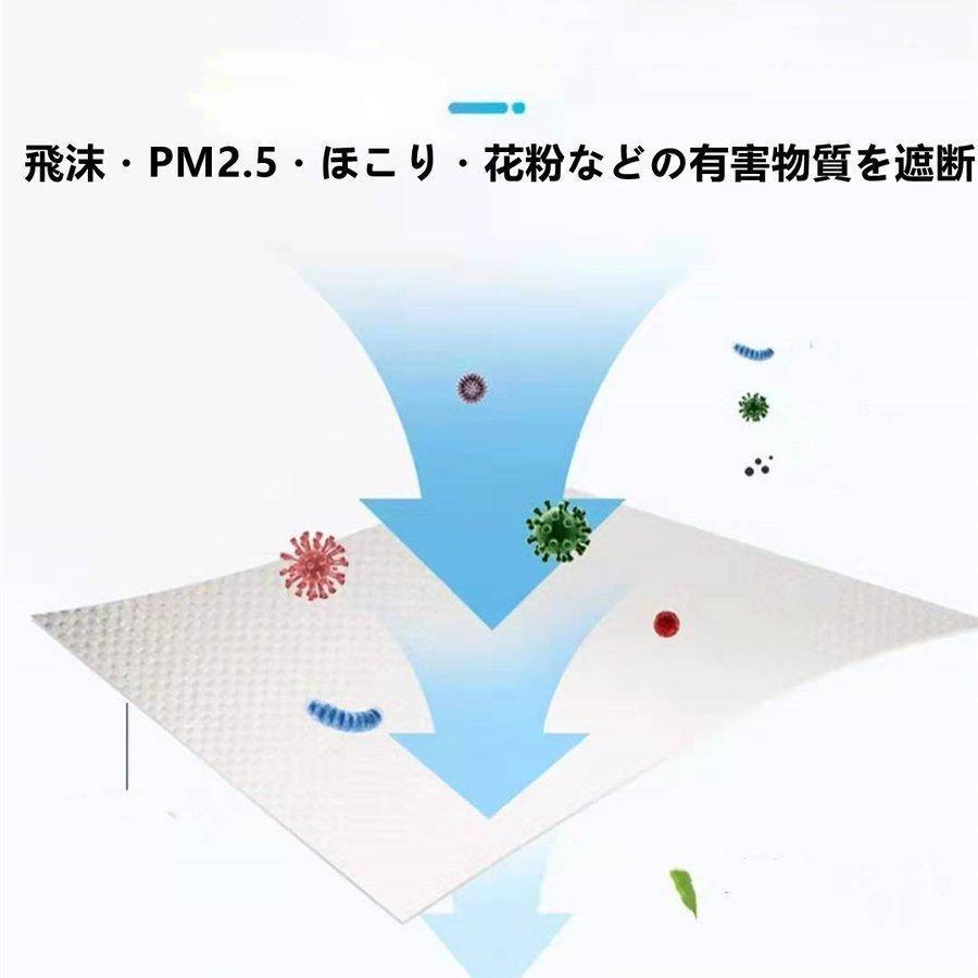 マスク N95 KN95 5層構造 100枚 米国N95同等 大人用 3D 不識布マスク 使い捨て PM2.5対応 花粉対策 有害ウィルスカット率95％以上 n95 mask 10個ずつ個包装｜jirou2-st｜06