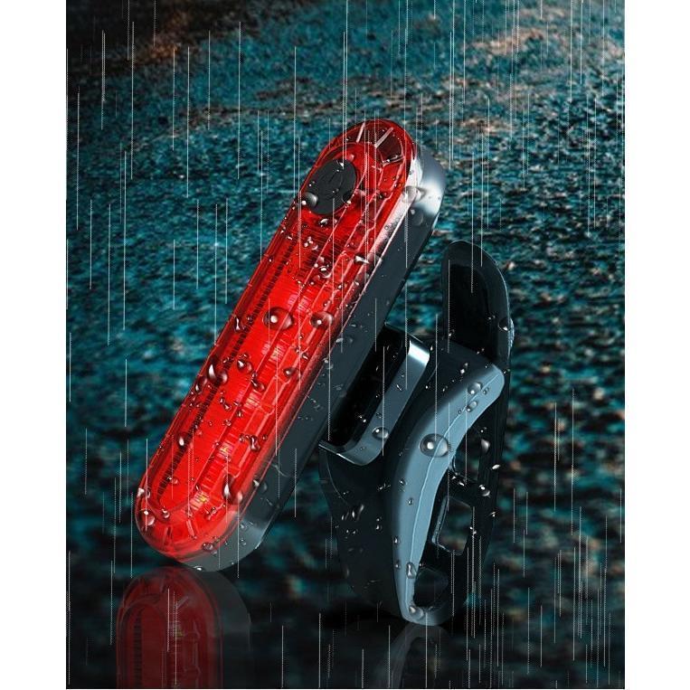 テールライト 自転車用 テールランプ USB 充電式 防水 ロードバイク サイクリング 警告灯 赤色灯 赤 白 点灯 点滅 事故防止 夜間走行 雨 暗｜jirou2-st｜06