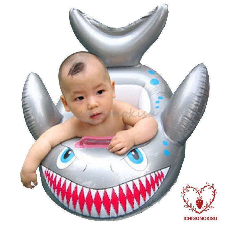 浮き輪 赤ちゃん 足入れ 子供 フロート サメ ベビーフロート 浮輪 うきわ ビーチ 海 プール 水遊び 浮き具 大きい キッズ浮き輪 スイミング 海水浴 かわいい｜jirou2-st｜05