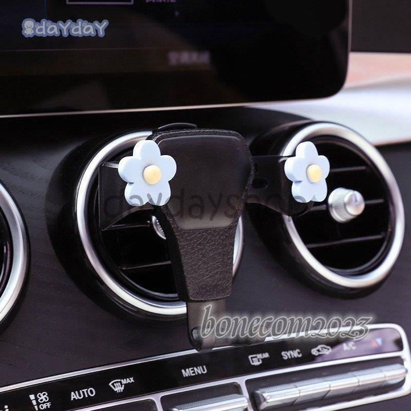 車用品 カー用品 アクセサリー 車内収納 ホルダー スマホホルダー 花 かわいい 車内用 エアコンクリップ ブルー イエロー ホワイト｜jirou2-st｜18