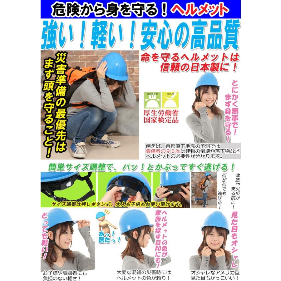 防災セット 防災グッズ 防災リュック 2人用 ヘルメット付きCP｜jisin-bousai-goods｜10