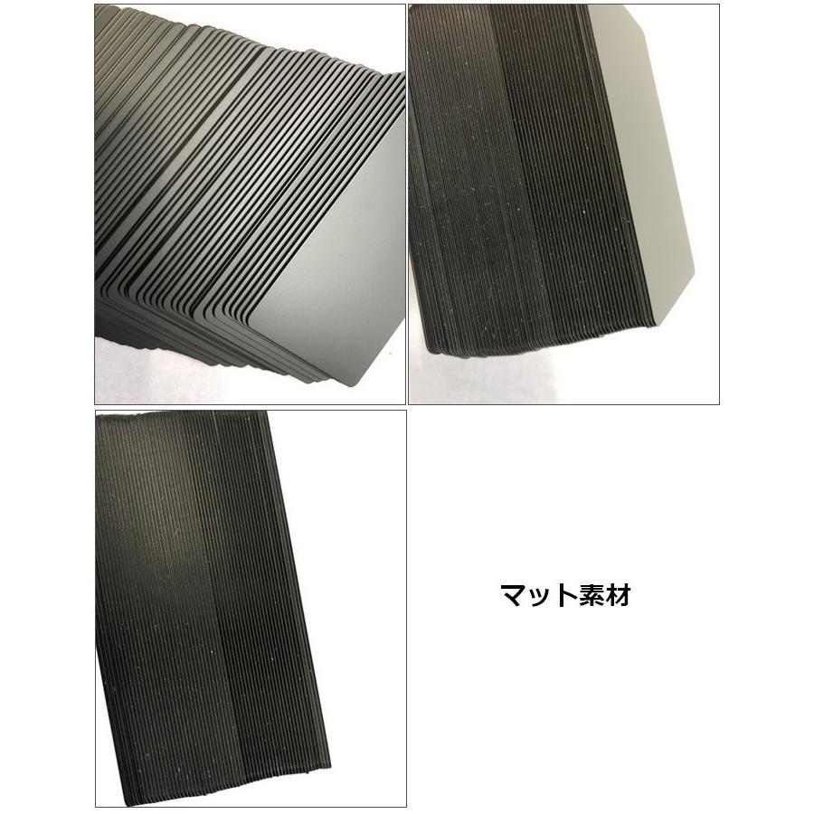 カラープラスチックカード 厚さ0.76mm ISO規格サイズ 86x54mmブラック