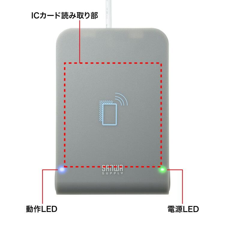 非接触型ICカードリーダライタサンワサプライ[SAN] 【ADR-MNICU3】 爆買