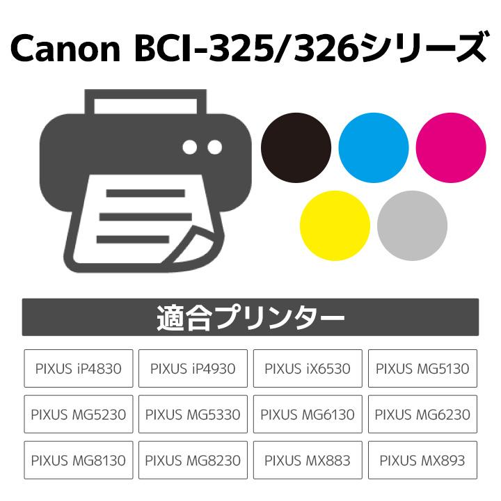 キヤノン（Canon） BCI-326+325/5MP 5色マルチパック対応 ジット