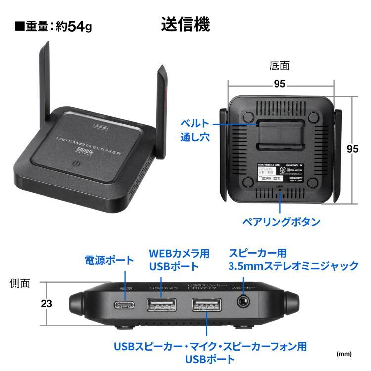 WEBカメラ無線化キットサンワサプライ[SAN] 【CMS-EXW01】 爆買 | SANWA SUPPLY | 02
