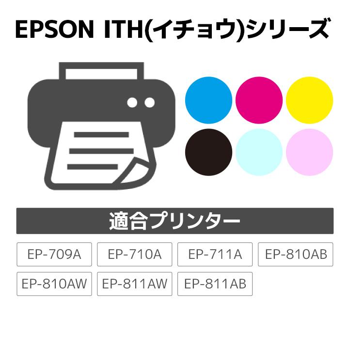 ITH-C シアン 対応 イチョウ インクカートリッジ ジットリサイクルインク EITHC | エプソン | 01