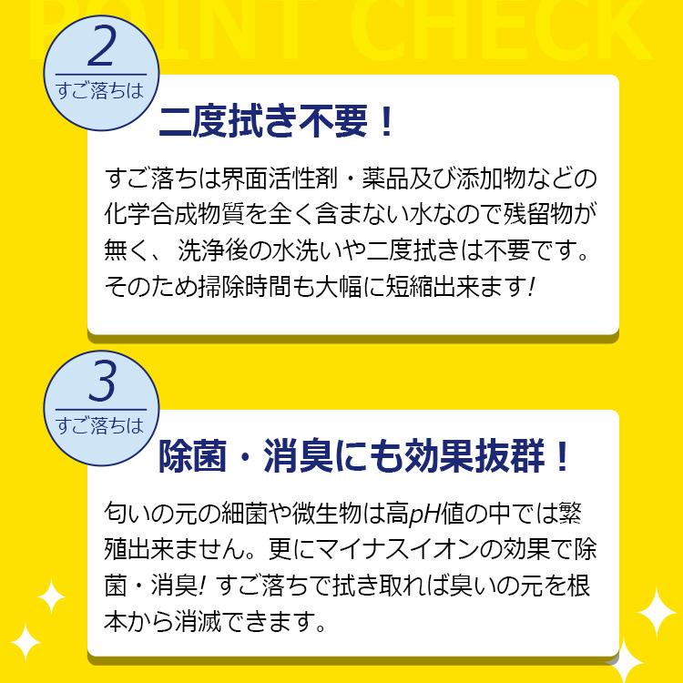 強力電解水 すご落ち 400ml 洗浄 除菌 消臭　PH13.2　アルカリ電解水 |  | 05
