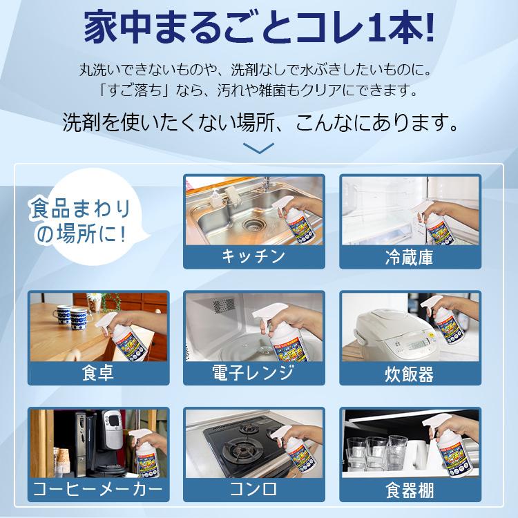 強力電解水 すご落ち 400ml 洗浄 除菌 消臭　PH13.2　アルカリ電解水 |  | 09