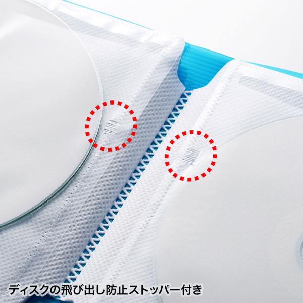 DVD・CDファイルケース（12枚収納・ブルー）【FCD-FL12BL】サンワサプライ [SAN] | SANWA SUPPLY | 04