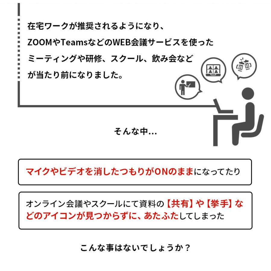 リモートワークで大活躍 便利機能が使えるweb会議用キーボード マイキーさん 4キータイプ Teams用 Tora Keyboard Teams4 プリンタインクのジットストア 通販 Yahoo ショッピング