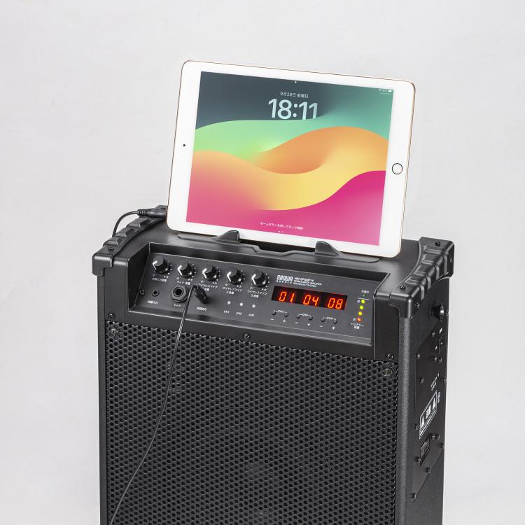 ワイヤレスマイク付き拡声器スピーカー(バッテリー内蔵・ワイヤレスマイク3本対応)サンワサプライ[SAN] 【MM-SPAMP16】 爆買_11