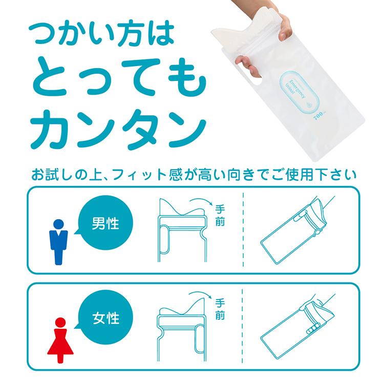 携帯トイレ 大容量700ml 今すぐトイレ 4枚入 非常用 防災グッズ 防災用品 簡易トイレ アウトドア 介護用 防災 災害時 断水時 非常用 渋滞時[RUP] 爆買 |  | 10