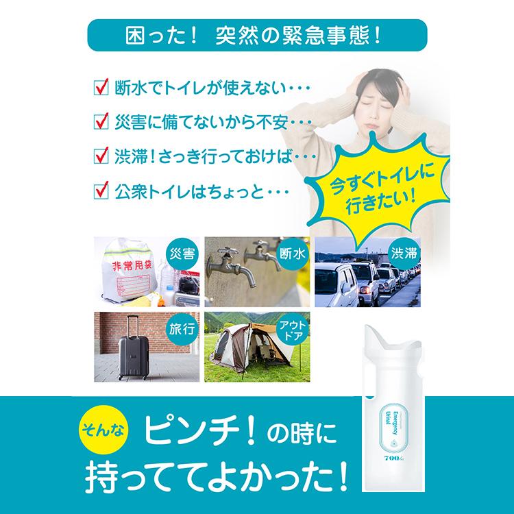携帯トイレ 大容量700ml 今すぐトイレ 4枚入 非常用 防災グッズ 防災用品 簡易トイレ アウトドア 介護用 防災 災害時 断水時 非常用 渋滞時[RUP] 爆買 |  | 03