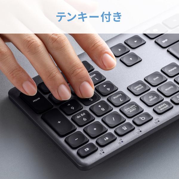Bluetooth＋2.4Gコンボキーボード【SKB-WBT41BK】サンワサプライ [SAN]_10