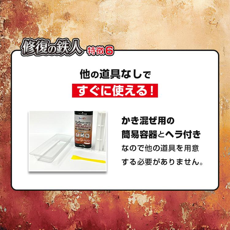 修復の鉄人 強硬化エポキシ系接着剤 2液混合タイプ [RUP] 爆買