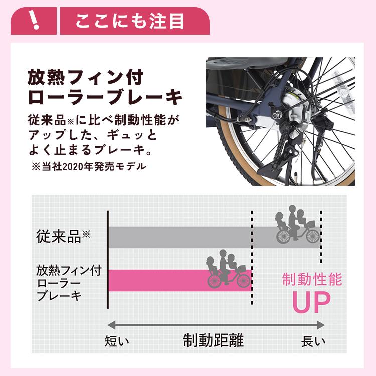 ＼Pt2倍／ 2024年モデル 西濃運輸営業所引取・店頭引取専用 ギュットクルームR EX BE-FRE033 子供乗せ 後ろ乗せ 20インチ PANASONIC パナソニック｜jitensha-box｜09