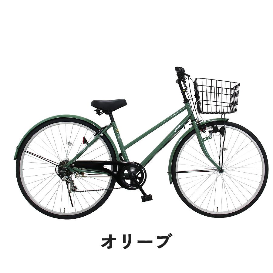 完成品 自転車 27インチ FINI BAA 通学用自転車 6段変速 LEDダイナモ