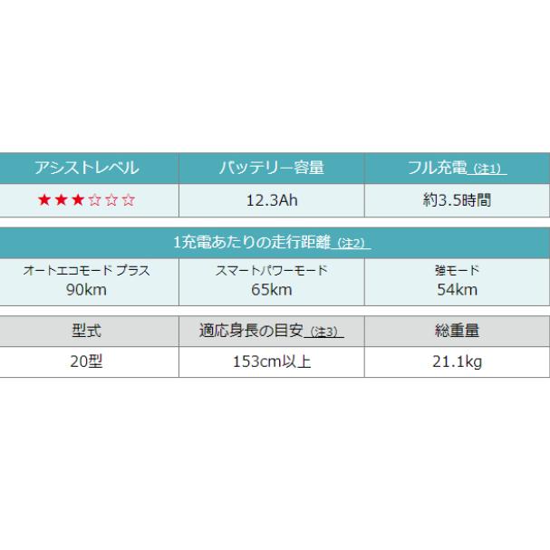 西濃運輸営業所引取・店頭引取専用 PA20CX パス シティ エックス 電動アシスト自転車 20インチ 内装3段変速 ヤマハ YAMAHA｜jitensha-box｜05