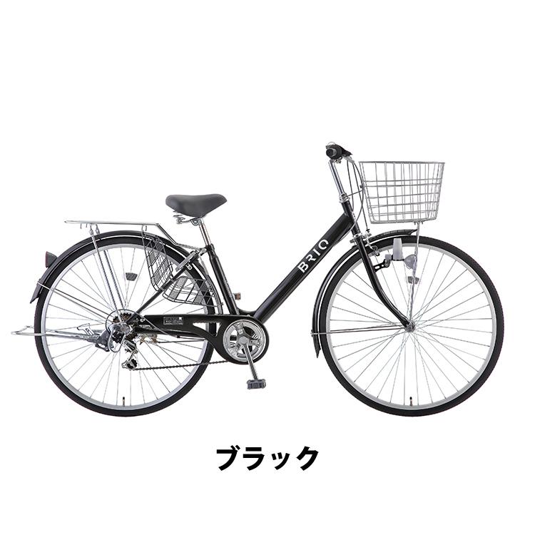 自転車 ブリオ 自転車 27インチ 外装6段変速 LEDオートライト シティ 