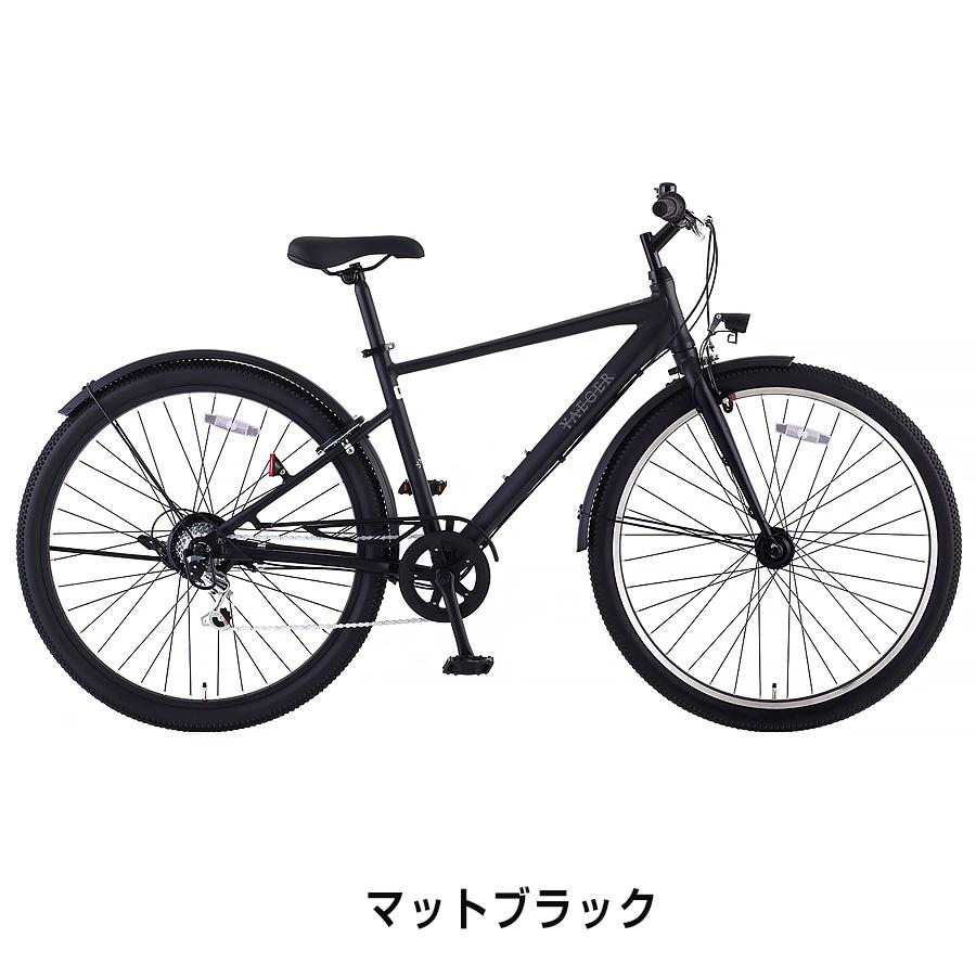 軽量アルミフレーム　クロスバイク　ブラック シマノ（SHIMANO） SPENCER 軽量アルミフレーム クロスバイク 21段変速