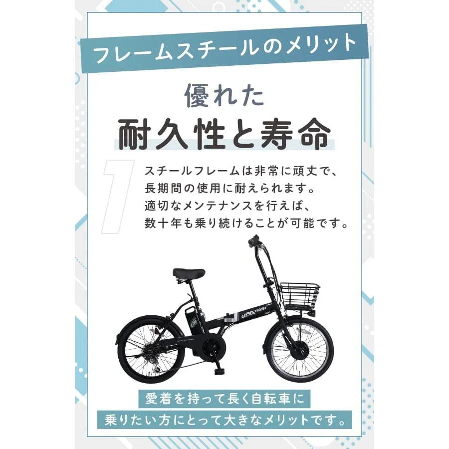 PELTECH（ペルテック） メーカー直送 電動自転車 おしゃれ 折りたたみ