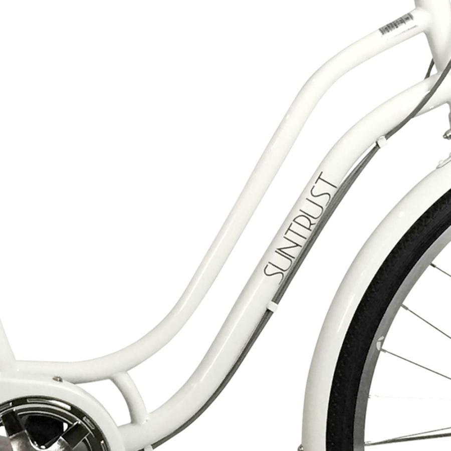 ママチャリ 27インチ 自転車 6段ギア 変速 オートライト シティサイクル Ssフレーム 安い ホワイト 本体 新品 激安 自転車bank 通販 Yahoo ショッピング