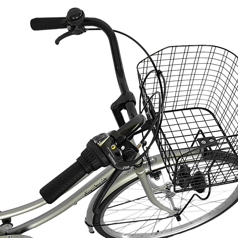 かわいい！欠品入荷未定 自転車 26インチ 6段変速ギア シルバー