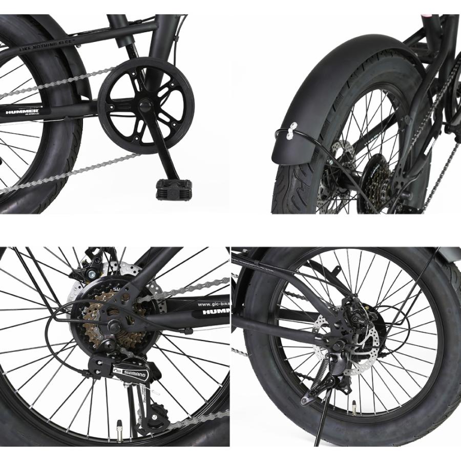 HUMMER（ハマー） 自転車 折りたたみ自転車 GIC ジック FDB206FAT-DISC
