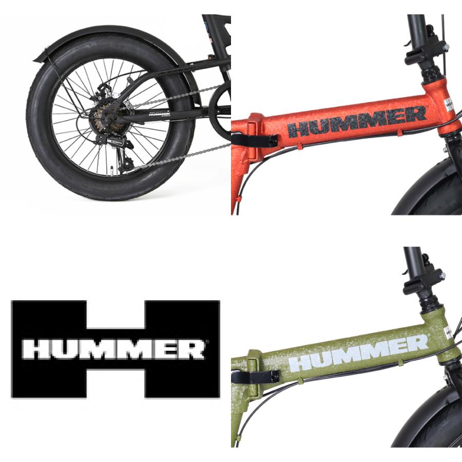HUMMER（ハマー） 自転車 折りたたみ自転車 GIC ジック FDB206FAT-DISC