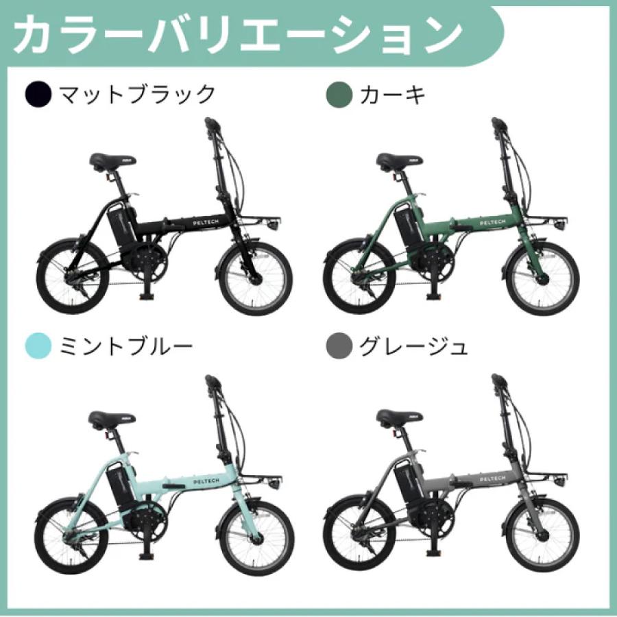 PELTECH（ペルテック） 電動アシスト自転車 折り畳み自転車 PELTECH X