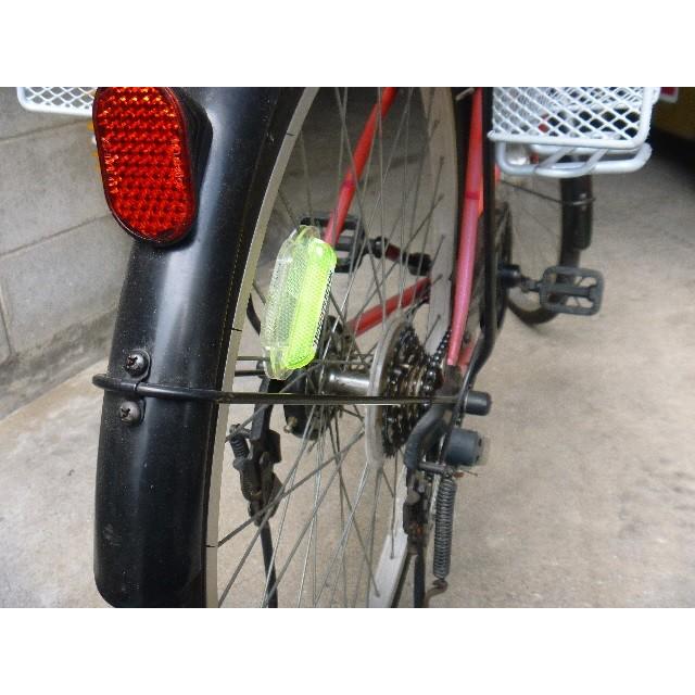 ウイングリフレクター J クリア JIS規格品 自転車 スポーク 取付 後ろ