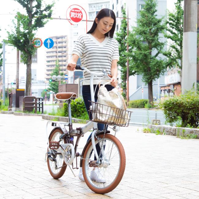 折りたたみ自転車 20インチ オートライト付 折り畳み自転車