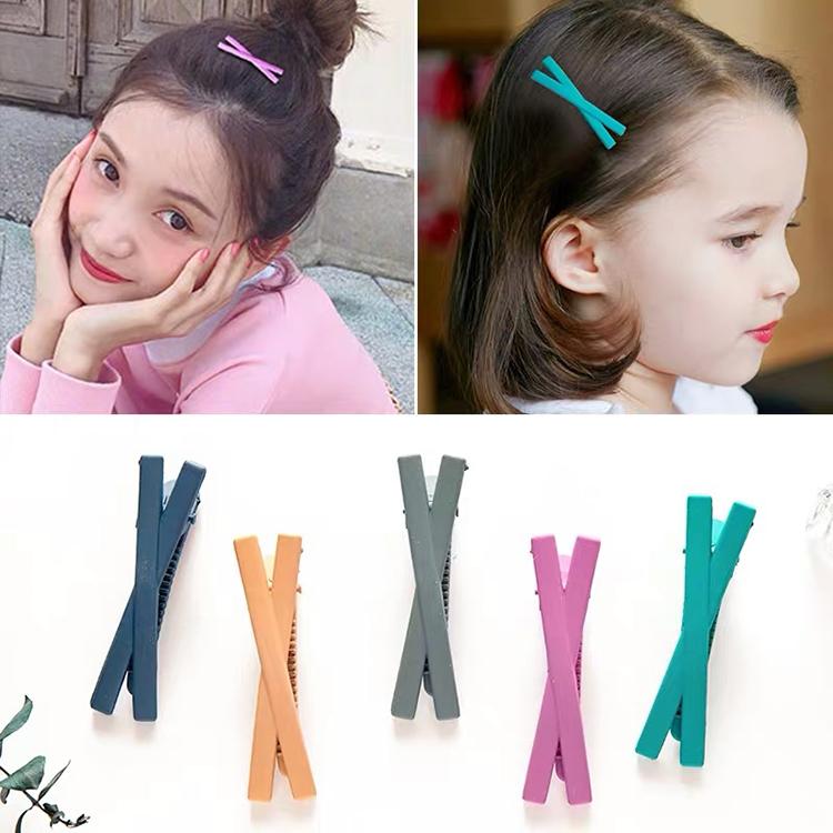 ヘアピン可愛い ヘアアクセサリー 前髪 ヘアクリップ 6cm シンプル