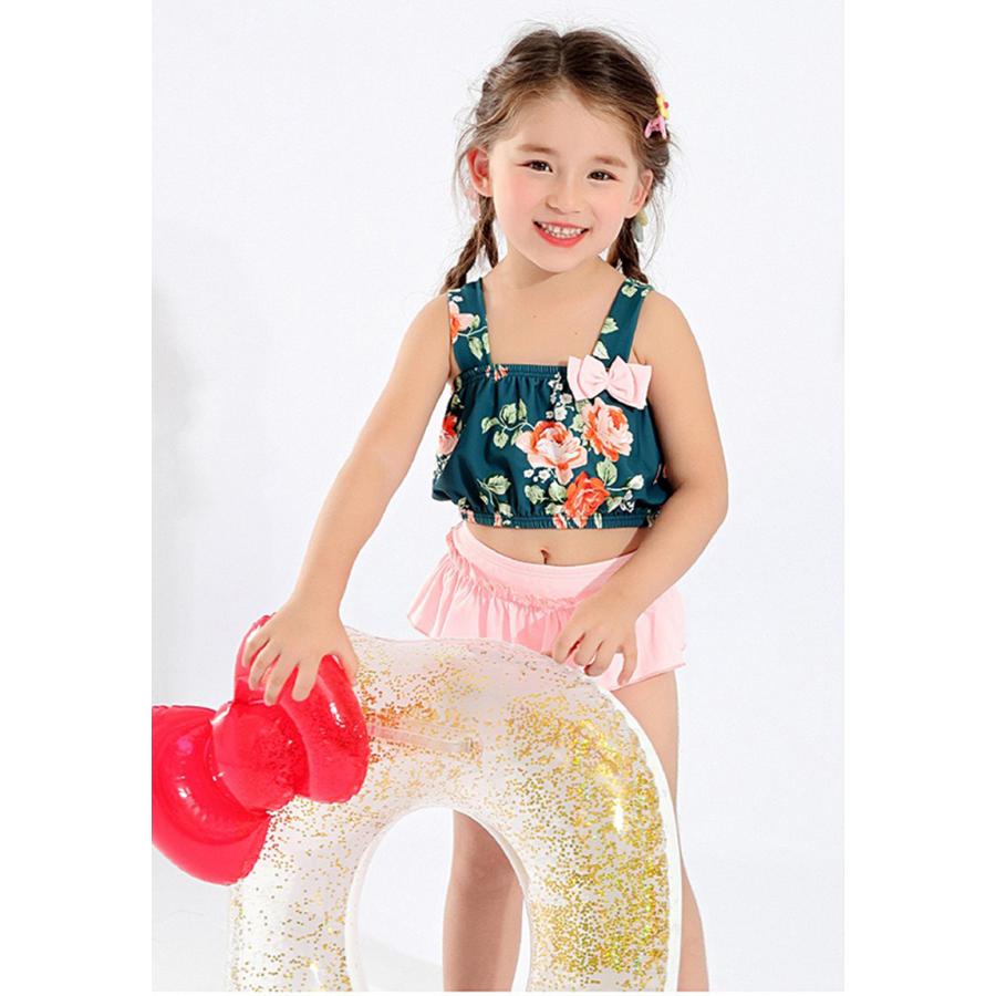 【rosymonster】セパレート水着 フリル付き 赤 swim 2024 rosymonster】セパレート水着 フリル付き 赤 swim 2024