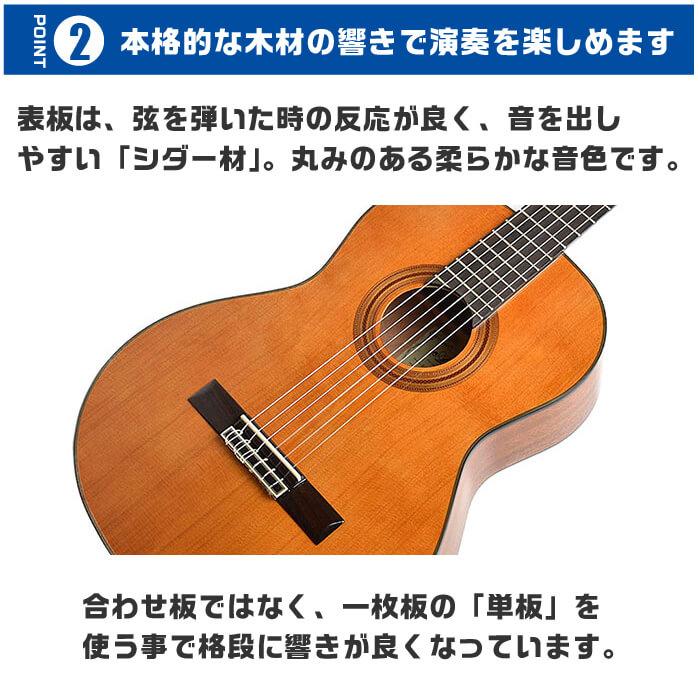 クラシックギター 初心者セット 入門 (充実 12点) ARIA A-20 (アリア シダー材 単板)｜jivemusic｜07