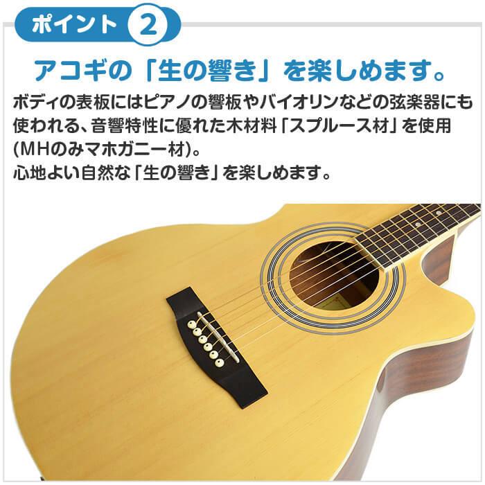 メーカー直送 Diduo アコースティックギター エレアコ 新品 初心者向け Black アコースティックギター Hlt No