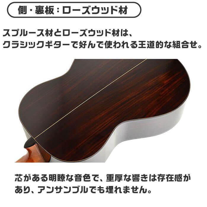 ARIA（アリア） クラシックギター 初心者セット (ハードケース 安心8点