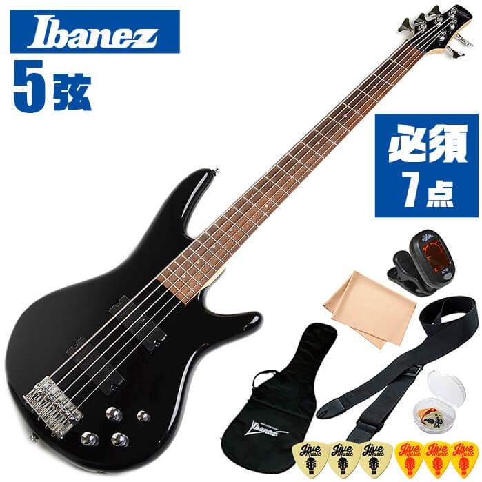 ベース 初心者セット Ibanez GSR205 BK 5弦 入門 (必須 7点) ブラック アイバニーズ エレキベース : eb-gsr205-ec  : ジャイブミュージック - 通販 - Yahoo!ショッピング