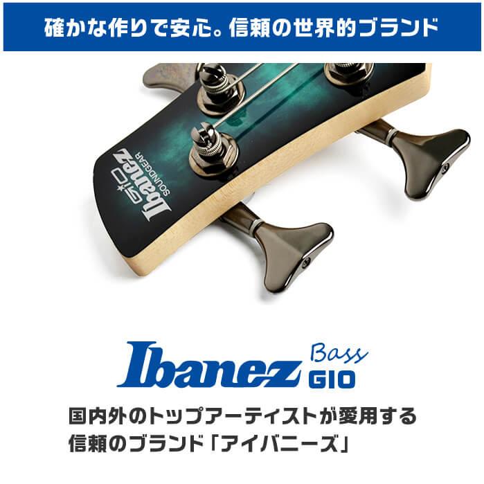 初心者セット Ibanez GSR180 入門 (充実14点) 【一番】 アイバニーズ エレキベース