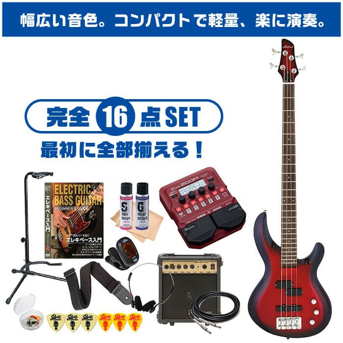 ベース 初心者セット AriaPro II IGB-STD 入門 (ズーム マルチエフェクター 16点) アリアプロ エレキベース｜jivemusic｜02