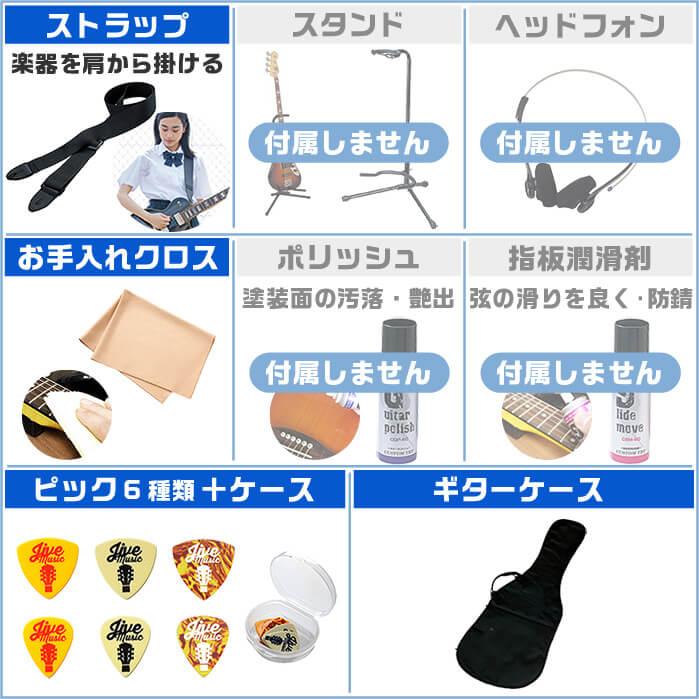 エレキギター 初心者セット ブリッツ BLP-CST 入門 (必須7点) レス