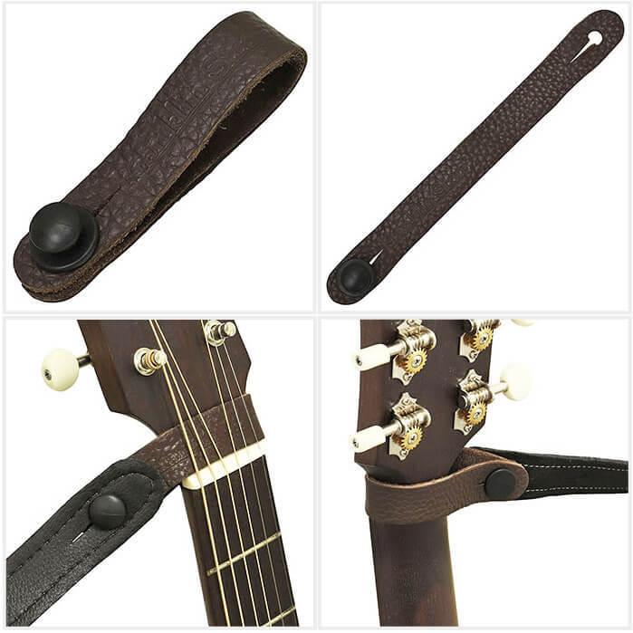 ギターストラップ コネクター Franklin PM-CH PM-BK フランクリン 本革