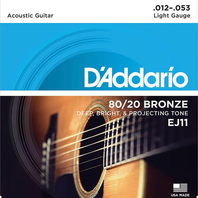 アコースティックギター 弦 Daddario EJ11 (012-053) (5セット) (ダダリオ ブロンズ弦 ライト)｜jivemusic｜02