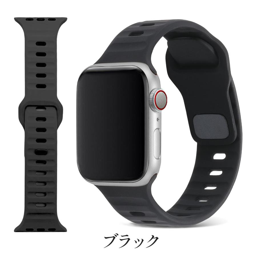 アップルウォッチバンド ベルト applewatch シリコン スポーツ おしゃれ くすみ 38 40 41 42 44 45mm 軽量 防水 メンズ レディース｜jiyugaokastore｜15