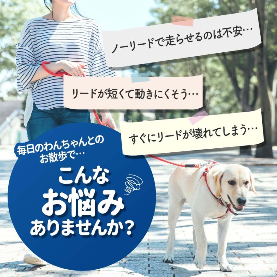 犬 リード 長い 伸縮 8m 8メートル ロング 犬用 丸ひも 丸ヒモ 丸紐 丈夫 散歩 小型犬 中型犬 大型犬 おしゃれ かわいい ペット用品 28a 自由が丘ストア本店 通販 Yahoo ショッピング