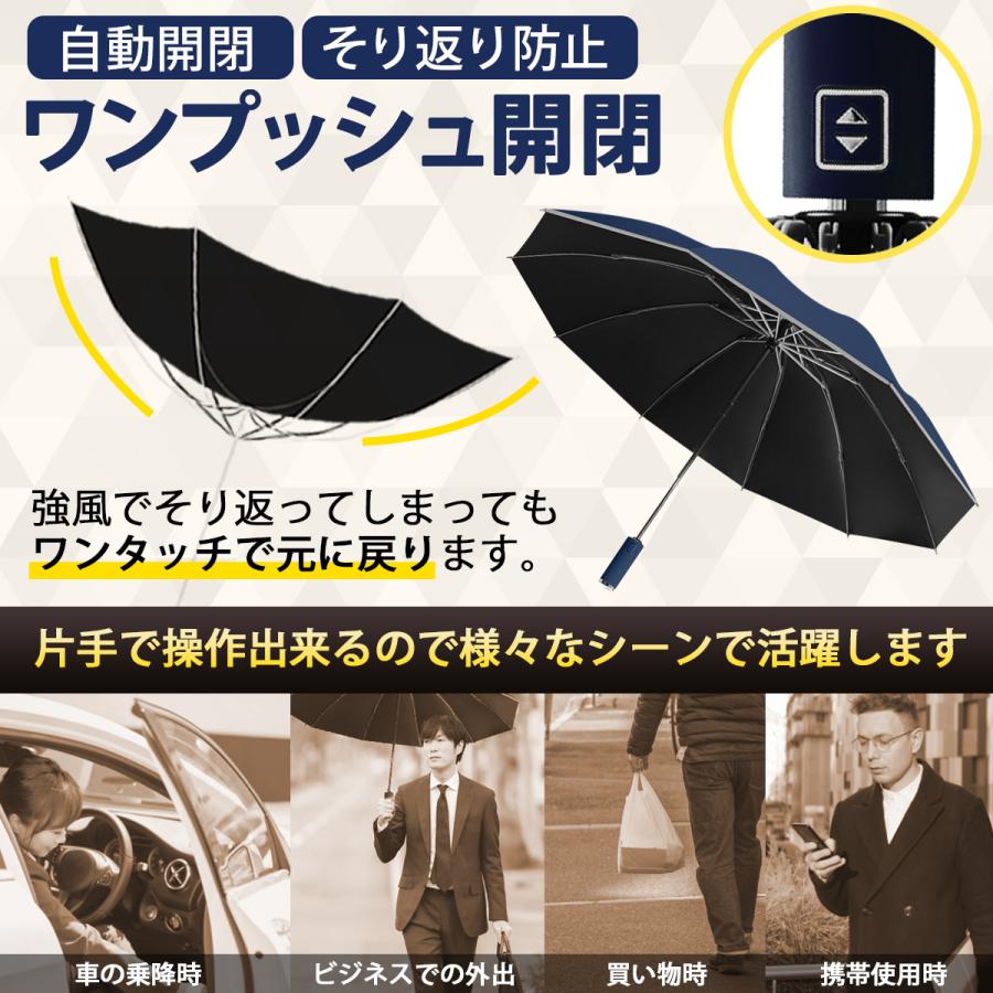 安心の定価販売 折りたたみ傘 メンズ ワンタッチ 自動開閉 逆折り 雨傘 日傘 晴雨兼用 レディース 男女兼用 折り畳み傘 撥水 10本骨 梅雨対策 頑丈 軽量 ファッション Aynaelda Com