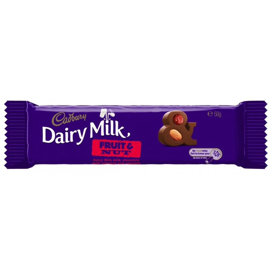 格安人気 キャドバリー デイリーミルクフルーツ ナッツ50g 賞味期限：2022年7月14日