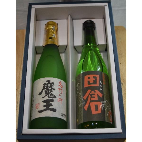 焼酎　魔王 田倉　芋　25度720ml　2本セット  ギフト包装時別途箱代追加に成ります｜jizake-i