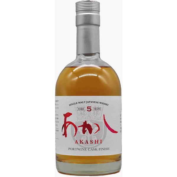 ウヰスキー あかしポートワインカスクフィニッシュ5年 化粧箱入 500ML